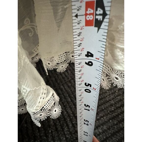 ROCOCO SAND Long Dress Off White Straps Embroidery Maxi S - Picture 13 of 16